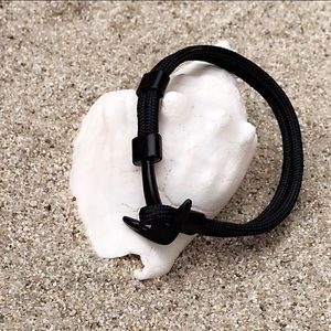 “Anchor” Nylon Bracelet | Black